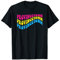 Pansexual Pride Provincetown Cape Cod Groovy LGBTQ Pfanne T-Shirt