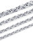 XIRUVE Königskette Breite 4mm/5mm/6mm/8mm, Länge 46-76cm Wählbar Kette Herren Edelstahl Halskette (S 4mm,55cm)