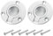 sourcing map Flush Ring Pull Handle, 2Pcs 50 mm - 316 Stainless Steel Round Recessed Door Pull with Screw, Hidden Door Latch for Marine Yacht Hatch Furniture