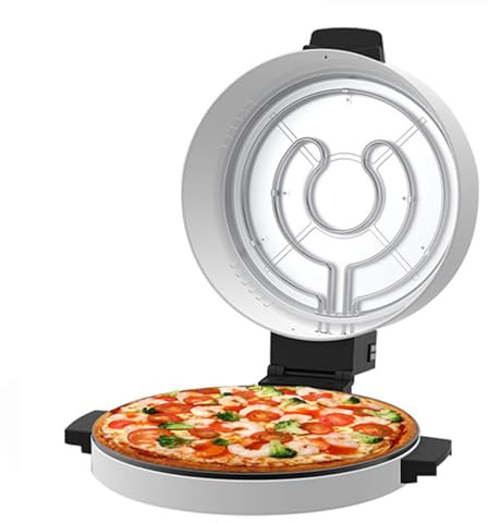 12-Zoll-elektrischer Pizza Ofen, Schnelles und Effizientes Kochen, Unten Rutsch Fest, Hausgemachte Pizza in 6 Minuten, Zuverlässige und Langlebige 2000W Power Perfekte Knusprige