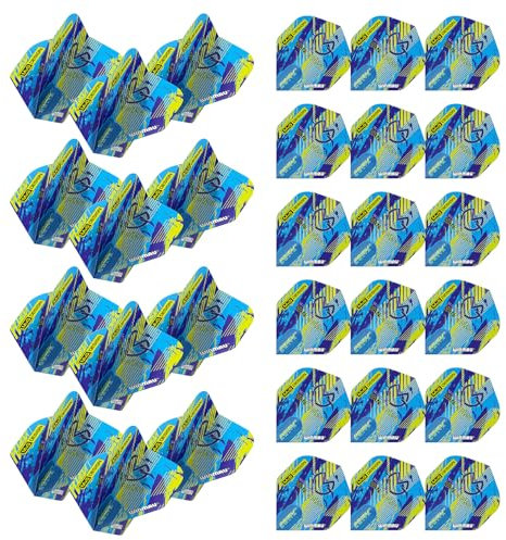 WINMAU Prism Delta Michael Van Gerwen MVG Dart-Flights, Blau und Grün, 10 Sets pro Packung (insgesamt 30 Dart-Flights