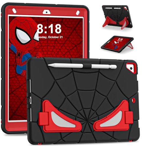 AKABEILA Funda Compatible con Tablet Apple iPad 10.2 9ª 2021 8ª 2020 7ª 2019 Ligera a Prueba de Golpes Funda Protectora Resistente con Soporte para bolígrafo para niños niños y bebés