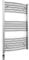 600mm Wide Curved Chrome Electric Bathroom Towel Rail Radiator Heater With AF Thermostatic Electric Element UK Pre-Filled (600 x 900 mm)
