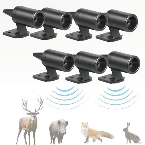 7PCS Ahuyentador, Silbato de Ultrasonidos de advertencia para animales como Jabalíes, Ciervos, Zorros, Conejos. Para Coches y Motos. Parent (Pack 7)