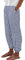 Leinenhose Damen 7/8,7/8 Leinenhose Damen Sommer Leicht Sporthose Baumwolle Leinen Stoffhose Lockere Sommerhose Lässig High Waist Strandhose mit Taschen Freizeithose Elegant,blau,M