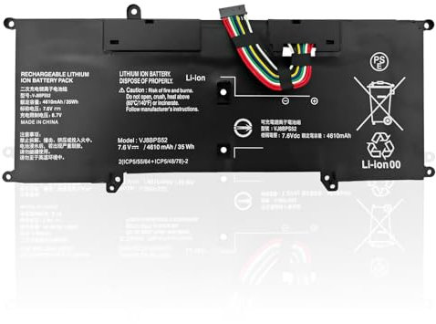 szyuya 35 Wh 4610 mAh VJ8BPS52 Laptop-Akkus für Sony VAIO S13 VJS131C0111B VJS112C0111B VJS112C0311S VJS132C0711B VJS132C0811S