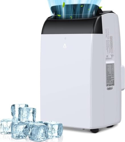 Acekool Condizionatore Portatile 10000 BTUs con Tubo, Climatizzatore Portatile 3-In-1, Raffreddamento, Ventilatore, Deumidificatore 30L/Day, Timer 24 Ore, 2,9 kW, per ambienti ca. 70 m³(25 ㎡)