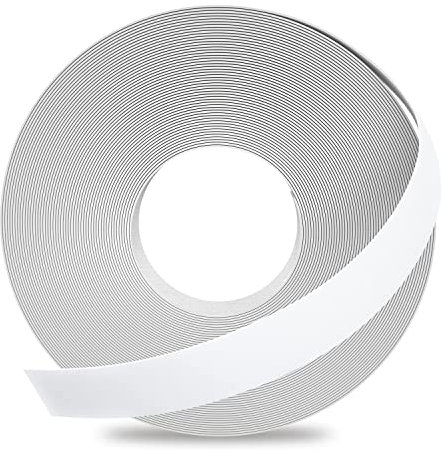 GSCIT Club White Edge Banding, 13/16 inch x 25ft (21mm x 7.6m) Melamine Edge Banding with Hot Melt Adhesive Pre-glued Edge Banding Flexible Edging Trim for Plywood Cabinet Furniture
