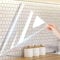 Clear Sticky Back Plastic Roll, Clear Wall Protector Vinyl Wrap Transparent Self Adhesive Vinyl Book Covering Film, 40cmX3m for Kitchen & Office from Oil Backsplash Trash Chair Back Furniture Scuff