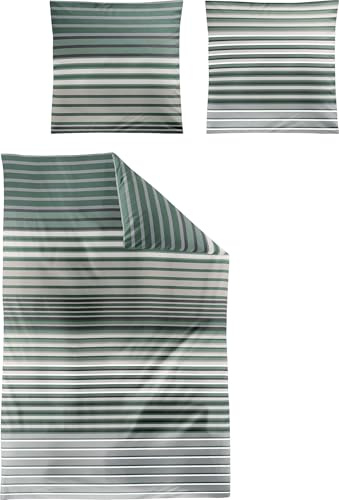 Irisette Bettwäsche Tencel™ Lyocell grün Größe 1x 135x200 cm + 1x 80x80 cm