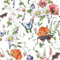 CHDITB Blumen Tapete Selbstklebend,Bunte Schmetterlings Wandaufkleber,Mädchen Schlafzimmer Tapete(44x300cm) Blumen SchmetterlingeWandtattoo,Blumen Tapete Für Kinderzimmer Wohnzimmer Deko