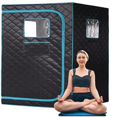 Saunadecke, Sauna, tragbare Sauna für zu Hause, 2-Personen-Saunazelt, tragbares Sauna-Heimsauna-Set, Zwei-Personen-Ganzkörper-Spa mit großem Raum ohne Dampf Tragbares Design zur Entspannung(1 People T