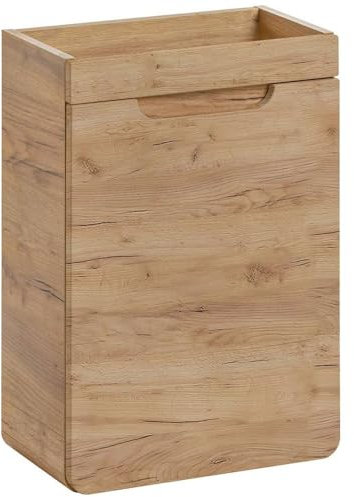 Lomadox Waschtischunterschrank Gäste WC Waschbeckenschrank Badezimmer Wotan Eiche Nb. 40 cm ohne Becken, B/H/T ca. 40/66/22 cm