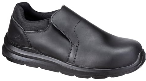 Portwest FC80 Composite Slip On Shoe S3S Water Resistant Metal Free Elastic Strap Anti Static Slip Resistant Dual Density Oil Resistant Safety Footwear