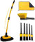 YeewayVeh 8PCS Car Wash Kit, Extendable Car Wash Brush Mop with Long Handle, 5pcs Detailing Brushrs, 1pc Wheel Tire Brush and Microfiber Towel Car Cleaning Kit for RV Truck Camper, Yellow
