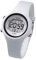 ALCENTIS nouveautés Montre Femme Numérique Écran Ultra-HD - Multifonctionnelle, Design Sportif & Décontracté - Comprend Chronomètre, Réveil, Fonction Date - Bracelet en Silicone Blanc