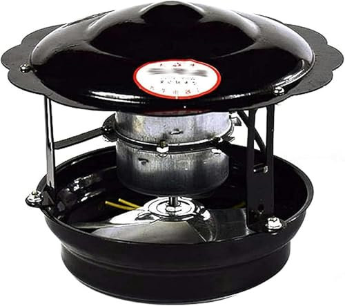 HOTAPEPU Ventilatore per Camino, 50W/60W/100W Ventilatore per Camino Ventilatore per Canna fumaria Induttore di tiraggio Ventilatore per Camino Ventilatore per Camino Nero~/