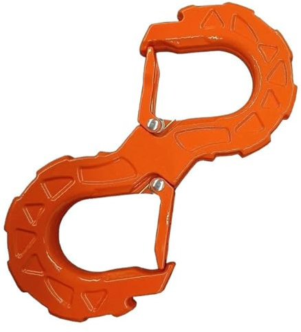 FNERRMEVC Automobile Crochet en Forme De S Manille De Sauvetage Rapide 4X4 Auto Treuil Remorque Manille Accessoire(Orange)