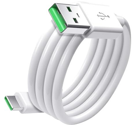 Supecesorio Cable USB C para OPPO Find X8 Pro X6 X5 Pro 5 Find N2 flip N3 5G, Cable USB C Carga Rapida SUPERVOOC 65W 2M, Carga Rapida Tipo c para realme GT NEO 3T