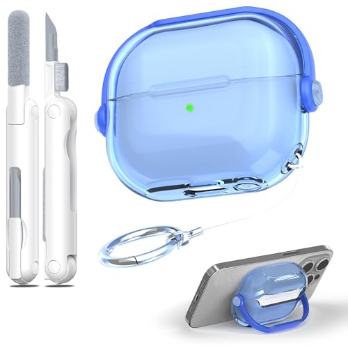 R-Fun Per Samsung Galaxy Buds 3 / Galaxy Buds 3 Pro, Custodia Protettiva Antiurto Per Cuffie Con Bloccaggio Sicuro & Kit Di Pulizia, Blu