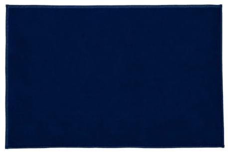 Kleine Wolke Badteppich VELVET Navy 60 x 90 cm | OEKO-TEX zertifiziert, rutschhemmende Unterseite, für Fußbodenheizung, maschinenwaschbar, 100% Polyester