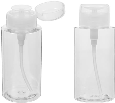 Transparente Petg Pumpflasche 300ml im 2 Stück für Kosmetik