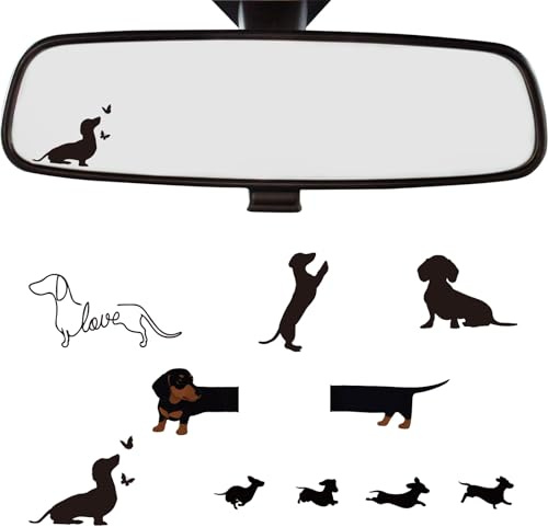 Zosutetoxo Car Sticker, Auto Aufkleber Hund Autosticker & Autoaufkleber, Auto Deko Aufkleber Für Auto Mit Niedlichem Dackel Motiv