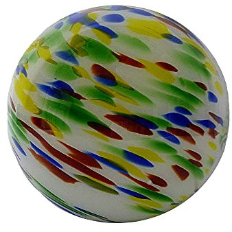 Vollglas Kugel-Tisch-Leuchte-Lampe JUPITER mundgeblasenes Opalglas, D: 20cm, E14 max. 40W, Nachttisch-Boden-Fensterbank-Kommode-Dekorations-Leuchte-Lampe