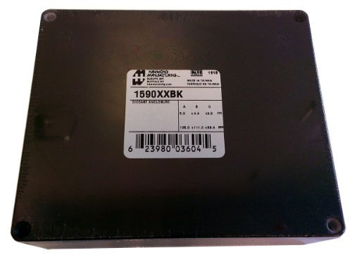 Hammond Electronics 1590XXBK Universal-Gehäuse Aluminium Druckguss Schwarz 1 St.