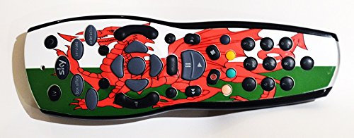 Wales Welsh Flag Sky+ Plus HD TV Remote Controller Vinyl Skin by Ellis Graphix