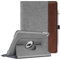 Fintie Funda Giratoria Compatible con iPad 9.7 (6.ª Gen 2018/5.ª Gen 2017), iPad Air 2 (2014) / Air (2013) - Rotación de 360 Grados Carcasa con Auto-Reposo/Activación,Tela Gris