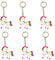 Oblique Unique® 6 x Einhorn - Party - Anhänger Kindergeburtstag Mitgebsel Regenbogen Unicorn