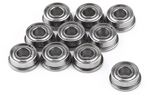Kugellager mit Flansch, 10Pcs F684ZZ Flansch Radialkugellager, 4x9x4mm Doppelte Abgeschirmte Mini Kugellager, Flanschkugellager für Drucker 3D Modell