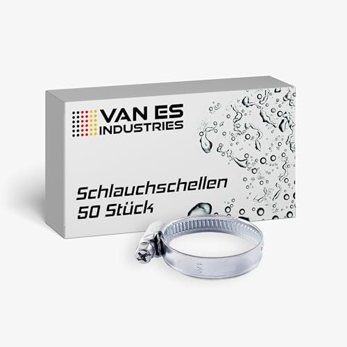 50 x Schlauchschellen Schlauchklemmen W1 verzinkt (20-32 mm)