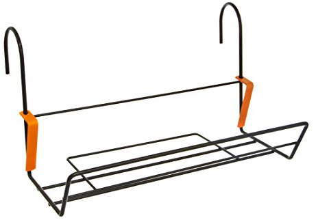 Dehner Blumenkastenhalter Mary, ca. 38 x 21 x 28 cm, Metall, schwarz
