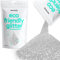 Hemway Eco Friendly Biodegradable Glitter - Silver | 100g Ultrafine Plant-Based Metallic Flakes for Arts & Resin Crafts | Bio Supplies for Festival, Hair, Face, Body & Nail Art Decoration