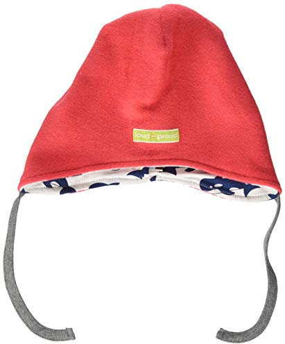 Loud + Proud Kinder-Unisex Wendemütze Fleece Beanie-Mütze, Melon, 74/80