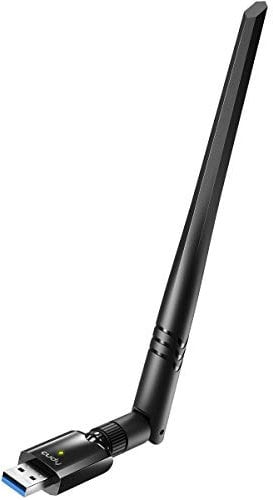 Cudy WU1400 Adattatore USB 3.0 WiFi AC 1300Mbps per PC, Wireless Dual-Band 1300Mbps, 2.4GHz & 5GHz, Windows Vista / 7/8/8.1/10, Mac OS, Linux, Antenna Esterna 5dBi ad Alto Guadagno