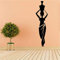 Afrikanische Frau Mädchen Vinyl Wandaufkleber Wohnzimmer Afrika Kultur Tanzstil Krug Vase Wandtattoo Wohnkultur Muster S569