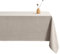 LUOLUO Tischdecke Leinenoptik tischdecke abwaschbar Tischtuch Leinen Tischwäsche Eckig Wasserdicht Tischdecke Beige 120 x 160 cm