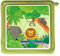 MeinBaby123® Schutzfolie kompatibel mit Toniebox | Schutzcover selbstklebend | Aufkleber passgenau | Toniebox Zubehör | Folie Sticker | Löwe AFFE Elefant Dschungel