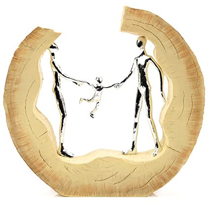 Hestia Family Figures in Bark Ornament 21.5cm