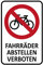 Metall Schild 20x30cm Fahrräder abstellen verboten Sprüche Blechschild