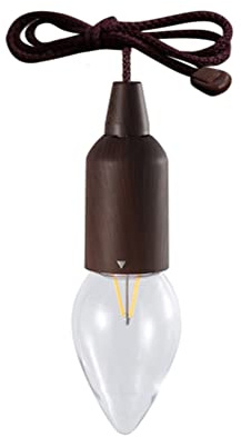 LED Pull Cord Light Bulb, Portable Hanging Night Light Battery Operated for Weddings Festival Party Outdoor Camping Tent Garden Decoration