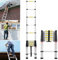Scala Telescopica in Alluminio 2,6m - Portatile, Leggera e Multiuso per Soffitta - Carico Massimo 150 kg - Norma EN131