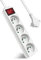 Extrastar Multiprise 4 Prises avec Interrupteur Fiche Plate, Bloc 4 Prises, Rallonge 1.5m 230 V avec sécurité Enfant, Blanc