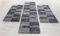 Carpettex Bettumrandung Schlafzimmer 3teilig Shaggy Teppich Hochflor Kariert Design Grau Bettset:2 mal 80x150 + 1 mal 80x250 - Bettvorleger Schlafzimmer Läufer Set Flauschiger Bettumrandung Teppich