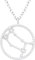 EYS JEWELRY Sternzeichen Kette Zwilling Halskette Damen Silber 925 mit Anhänger Sternbild Zirkonia Kristalle Geschenke für Frauen Freundin Silberkette 45 cm im Schmucketui
