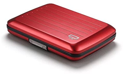ÖGON -DESIGNS- Porte Cartes en Aluminium avec Fermoir en métal, Protection RFID Contre la fraude et la démagnétisation, Portefeuille Compact, modèle Smart Case Oslo