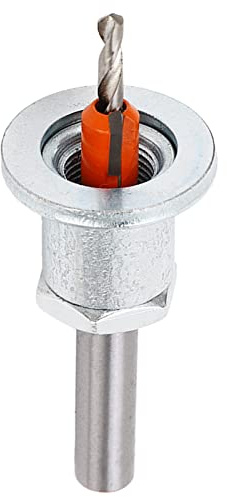 Svasatore con Punta in Metallo Duro, 3,5 X 8 Mm 0,14 X 0,31 Pollici Arresto di profondità Regolabile a Basso Attrito, Punta Trapano per Legno con Foro Tondo Multifunzionale